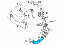 OEM Chevrolet Inlet Pipe Diagram - 55490626