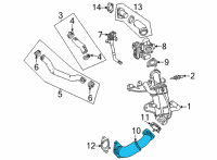OEM 2022 Cadillac Escalade ESV Inlet Pipe Diagram - 55490626