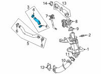 OEM 2022 Cadillac Escalade ESV Outlet Hose Diagram - 55515782