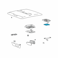 OEM 2001 Hyundai XG300 Lens-Room Lamp Diagram - 92812-39000