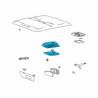 OEM 2001 Hyundai XG300 Room Lamp Assembly Diagram - 92830-39000-CI