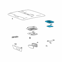 OEM 2005 Hyundai XG350 Room Lamp Assembly Diagram - 92810-39010-CI