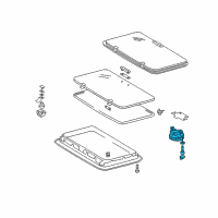 OEM 2005 Dodge Sprinter 2500 Handle-SUNROOF Diagram - 5134008AA