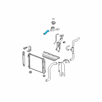 OEM 2009 Chevrolet HHR Upper Hose Diagram - 15241777