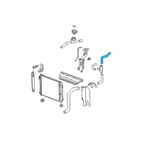 OEM 2006 Chevrolet HHR Radiator Outlet Rear Hose (Lower) Diagram - 22728078