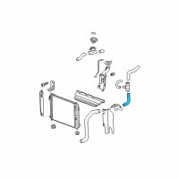 OEM 2006 Chevrolet HHR Radiator Outlet Front Hose (Lower) Diagram - 22728076