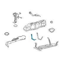 OEM 2004 Ford F-150 Fuel Tank Strap Diagram - 5L3Z-9054-AA