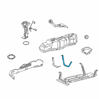 OEM Ford F-150 Fuel Tank Strap Diagram - 5L3Z-9054-CA