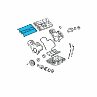 OEM 2003 Cadillac CTS Valve Cover Gasket Diagram - 90511451