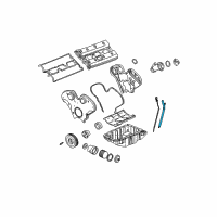 OEM 2000 Saturn LW2 Tube Asm-Oil Level Indicator Diagram - 24467220