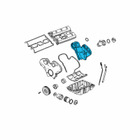 OEM Saturn Cover, Timing Belt Rear Diagram - 24449774