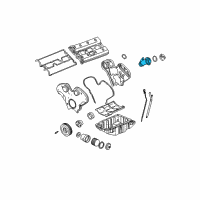 OEM 2002 Saturn Vue Oil Filler Tube Diagram - 24447375