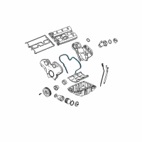 OEM 2001 Cadillac Catera Gasket, Timing Belt Front Cover Diagram - 24416763