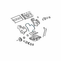 OEM 2000 Saturn LS2 Gasket, Timing Belt Front Cover Diagram - 24416763