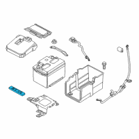 OEM 2014 Ford Focus Battery Tray Spacer Diagram - 4N5Z-10A652-A