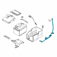 OEM 2017 Ford Focus Positive Cable Diagram - F1FZ-14300-T