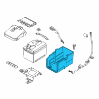 OEM 2013 Ford Focus Battery Tray Diagram - AM5Z-10732-C