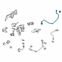 OEM 2010 Cadillac SRX Pipe, Turbo Oil Feed Diagram - 12634817