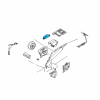 OEM BMW 325xi Impact Sensor Side Air Bag Diagram - 65-77-9-119-743