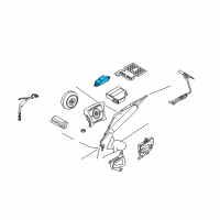 OEM 2004 BMW 325xi Impact Sensor Side Air Bag Diagram - 65-77-9-119-743