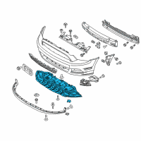 OEM Ford Mustang Lower Shield Diagram - DR3Z-17626-B