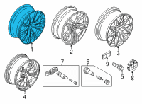 OEM BMW Disc Wheel, Light Alloy, Orbitgrey Diagram - 36-10-8-043-670