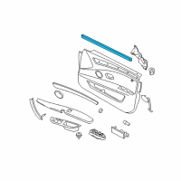 OEM 2008 BMW 528xi Channel Sealing, Inside, Door, Front Left Diagram - 51-21-7-033-785