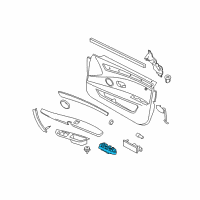 OEM BMW 535i xDrive Window Lifter Switch Driver Diagram - 61-31-9-122-110