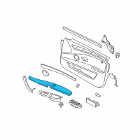 OEM 2008 BMW 528i Armrest, Right Diagram - 51-41-6-983-650