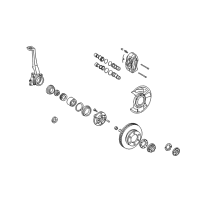 OEM 1998 Toyota Tacoma Bearing Flange Snap Ring Diagram - 90520-27023