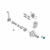 OEM 1998 Toyota Tacoma Hub Cover Diagram - 43509-35040