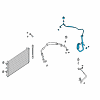 OEM 2021 Ford Escape A/C Liquid Line Hoses Diagram - LX6Z19A834F