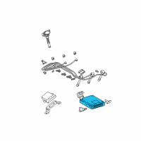 OEM 1999 Toyota Tacoma Ecm Ecu Engine Control Module Diagram - 89661-04441