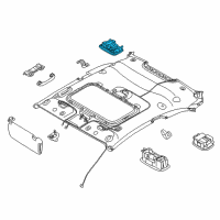 OEM 2014 Kia Forte5 Lamp Assembly-Room Diagram - 92850A7000ED