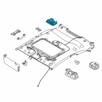 OEM 2017 Kia Forte5 Lamp Assembly-Room Diagram - 92850A7000ED