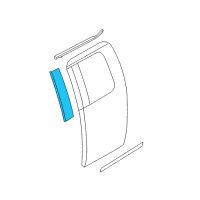 OEM Ford F-150 Upper Molding Diagram - 6L3Z-18255A35-AA