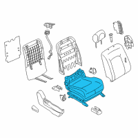 OEM 2013 Nissan Murano Cushion & Adjuster Assy-Front, RH Diagram - 873A2-1GR1C