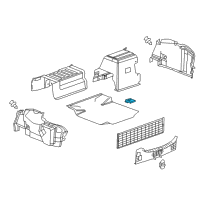 OEM 2017 Chevrolet Impala Floor Mat Handle Diagram - 23106384