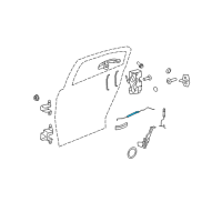 OEM 2010 Chrysler Sebring Cable-Inside Handle To Latch Diagram - 68021452AA