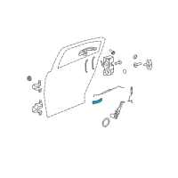 OEM 2009 Chrysler Sebring Handle-Inside Release Diagram - 1FV27SZ0AB