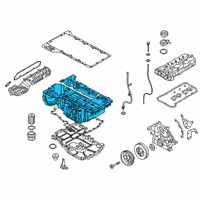 OEM BMW M850i xDrive Oil Pan Diagram - 11-13-8-643-438