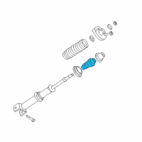 OEM 2001 Dodge Stratus Suspension Jounce Bumper Diagram - 4764869AB