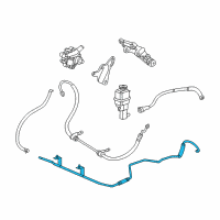 OEM 2005 Chrysler Sebring Cooler-Power Steering Diagram - 4879289AD