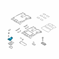 OEM BMW 750i xDrive Repair Kit, Switch Cluster, Roof Diagram - 61-31-9-232-054