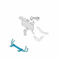 OEM 2011 Toyota Tacoma Oil Cooler Tube Diagram - 32907-04010