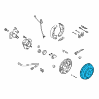 OEM 2010 Ford Transit Connect Drum Diagram - AT1Z-1126-A