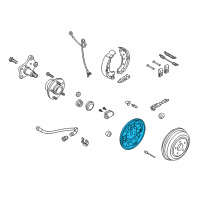 OEM Ford Transit Connect Backing Plate Diagram - 2T1Z-2212-A