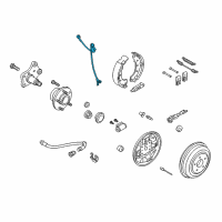 OEM Ford Transit Connect Rear Speed Sensor Diagram - 2T1Z-2C204-A