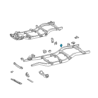 OEM Toyota Tacoma Shock Upper Bracket Diagram - 48505-35060