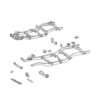 OEM 2002 Toyota Tacoma Mount Bracket Diagram - 51745-35010